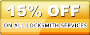 15% to all locksmith services
